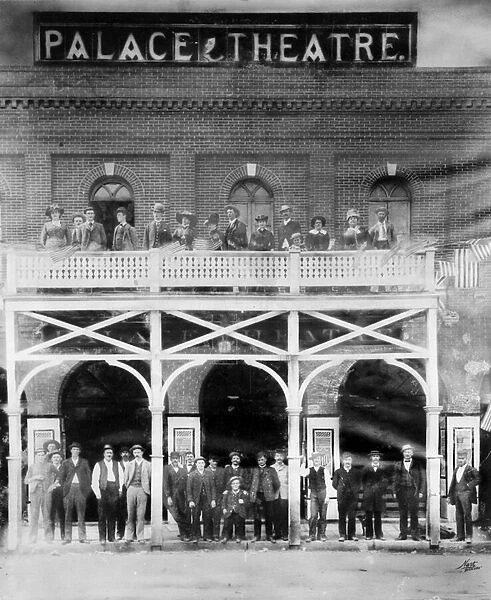 Palace Theatre, 15th & Blake Streets, c. 1880-90 (b  /  w photo)