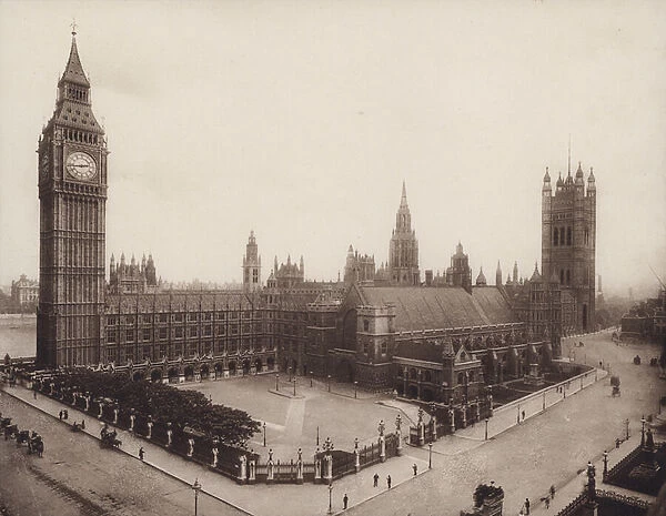 Palace of Westminster, London (b  /  w photo)
