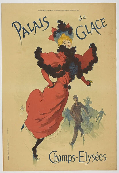 Palais de Glace Champs-Elysees, January 20, 1895 (colour litho)