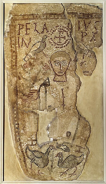 Paleochretian antiquite: 'Representation of the ascete monk Pelage