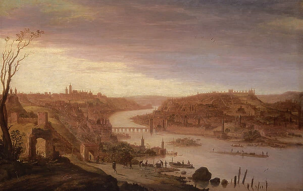 Panoramic View of Prague (restored version, see also 52796)