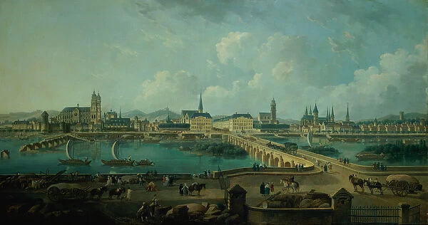 Panoramic View of Tours, 1787 (oil on canvas)