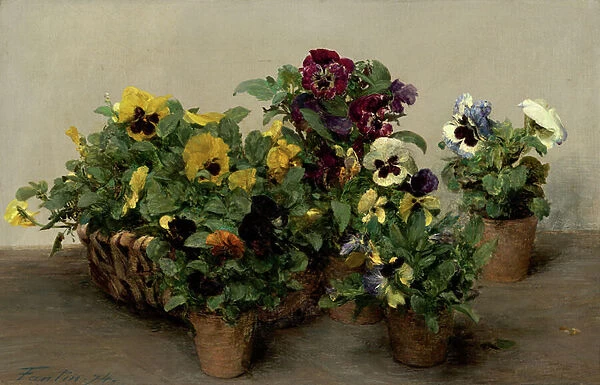 Pansies, 1874 (oil on canvas)