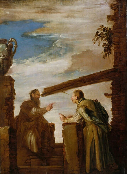 The Parable of the Mote and the Beam, c. 1619 (oil on wood)