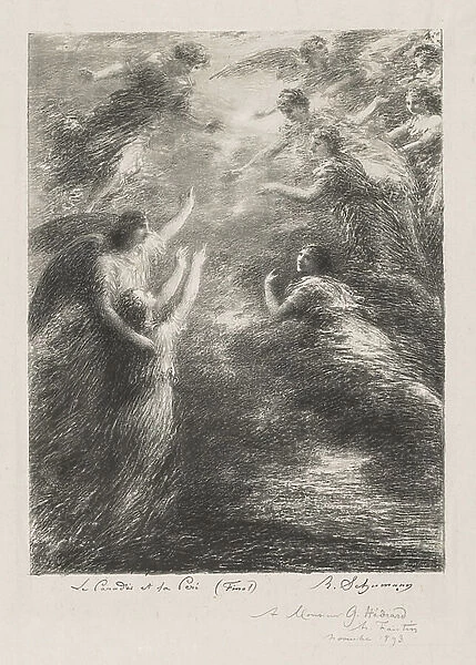 Paradise and the Peri, 1893 (lithograph)