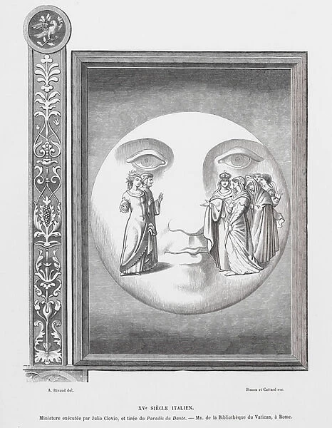 Paradiso, scene from The Divine Comedy, by Dante Alighieri (engraving)