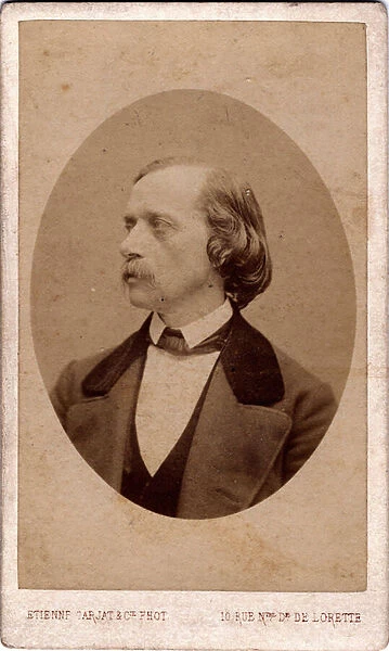Paris Commune (1871): portrait of the lawyer and journalist Jean Baptiste Milliere (1817-1871) member of the Commune. Carjat photography. Dim. 10, 5X6, 3 cm