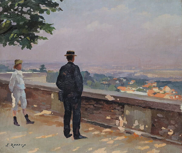 Paris from the observatory at Meudon (oil on canvas)
