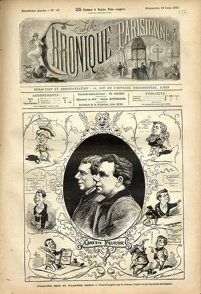 Parisian Chronicle, 1881_6_12 - Illustration by Henri Demare (1846-1888): Theatre