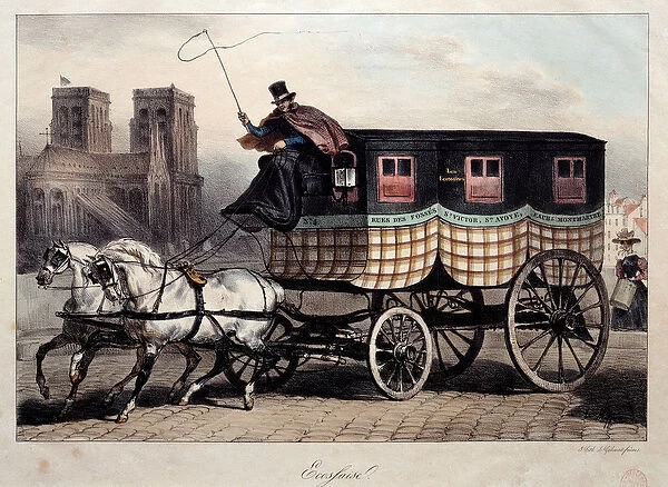 Parisian transport: omnibus known as 'the Scottish'