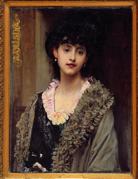 Parisina. Painting by Paul Baudry (1828-1885), 1880. Oil on canvas. Dim: 0. 73 x 0. 59m