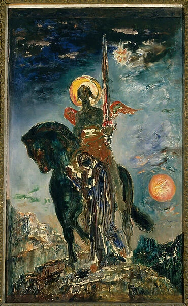 The Park and the Angel of Death Painting by Gustave Moreau (1826-1898) Sun. 1, 10 X 0, 37 m
