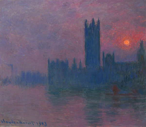 Parliament, setting sun, c. 1900-03 (oil on canvas)