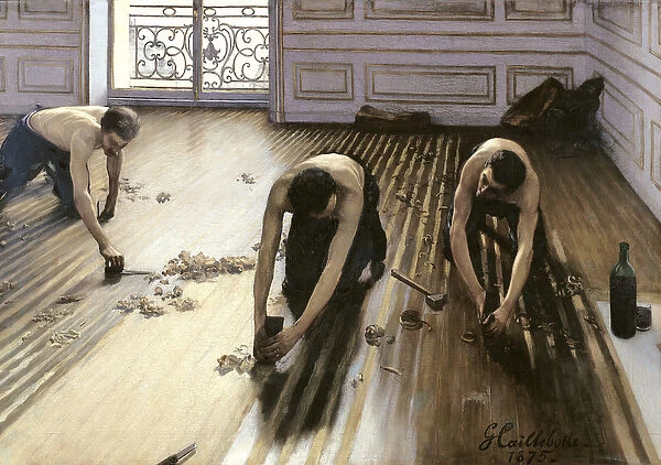 The Parquet Planers, 1875 (oil on canvas)