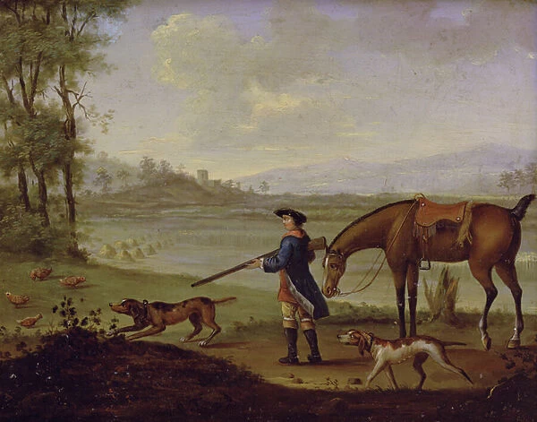 Partridge Shooting, 1768 (oil on canvas)