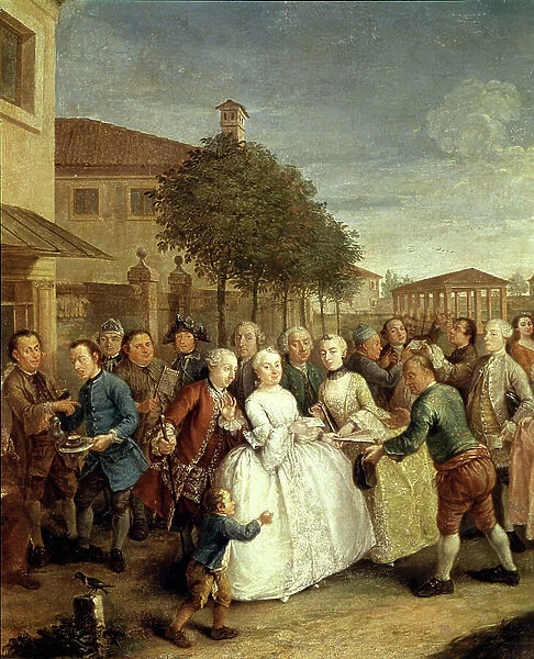 A Party at Villa Widmann, c. 1750 (oil on canvas)