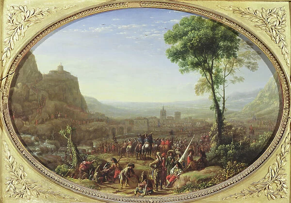 The Pass of Susa Taken by Louis XIII in 1629 (oil on canvas)