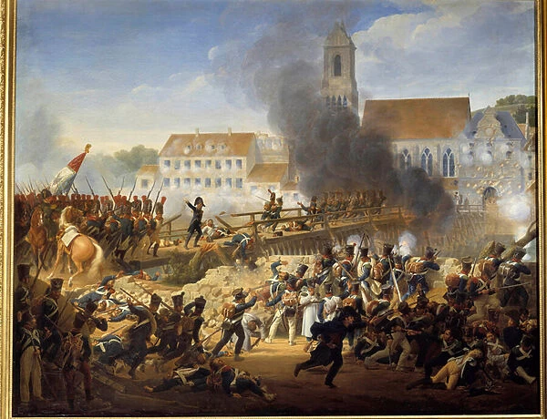 Passing the Landshut Bridge on 21  /  04  /  1809, General Mouton directed the grenadiers of
