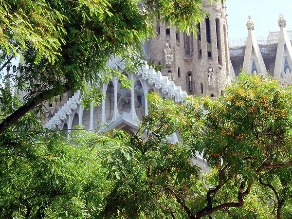 The Passion facade, Sagrada Familia, Barcelona, Spain (photo)