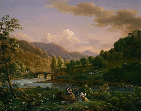 A Pastoral Scene, 1845 (oil on canvas)