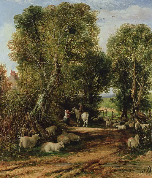 Pastoral Scene with sheep, 19th century