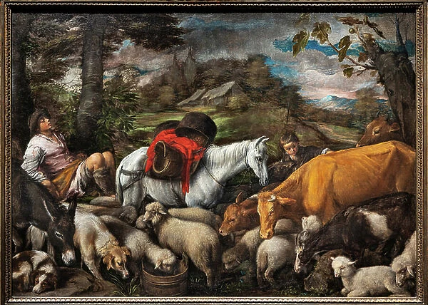 Pastoral (The White Horse), 1568 (oil on canvas)