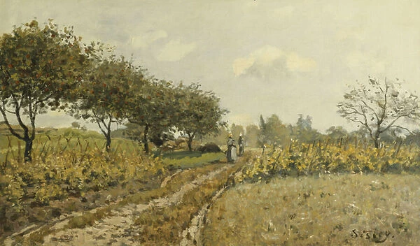 The Path in the Countryside; Le Chemin dans la Campagne, 1876 (oil on canvas)