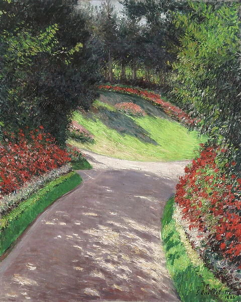 The Path in the Garden, 1886 (oil on canvas)