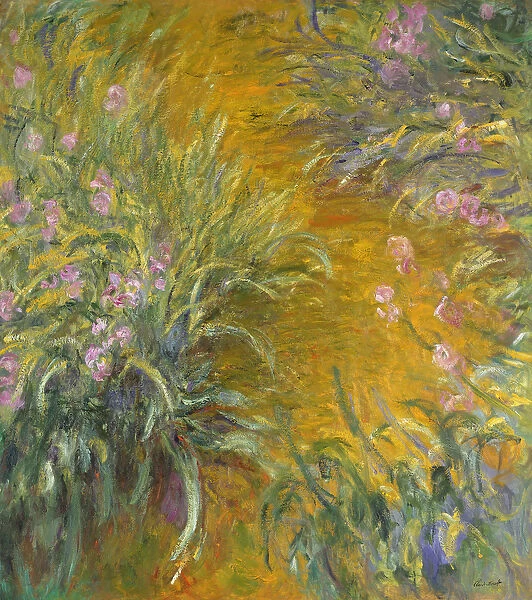 The Path through the Irises, 1914a'17 (oil on canvas)