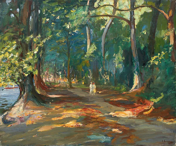The Path by the River, Maidenhead, 1919 (oil on canvas)