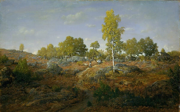 A Path among the Rocks, c. 1861 (oil on wood)