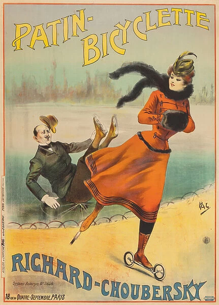 Patin-Bicyclette Richard-Choubersky, by Pal, 1895 (poster)