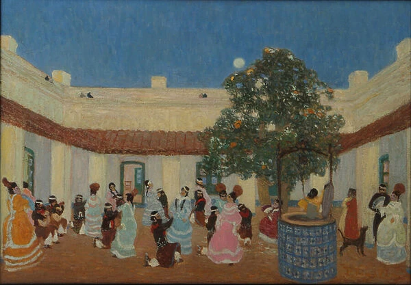 Patio, 1880-1938 (oil)