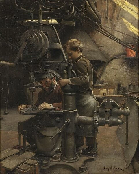 Un Patron or The lesson of the Apprentice, 1888 (oil on canvas)