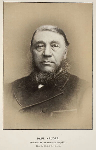 Paul Kruger, President of the Transvaal Republic (sepia photo)