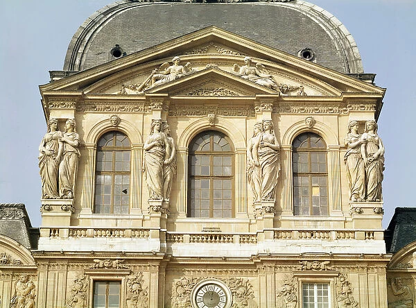 The Pavillon de l Horloge of the Louvre, built 1639-42 (photo)
