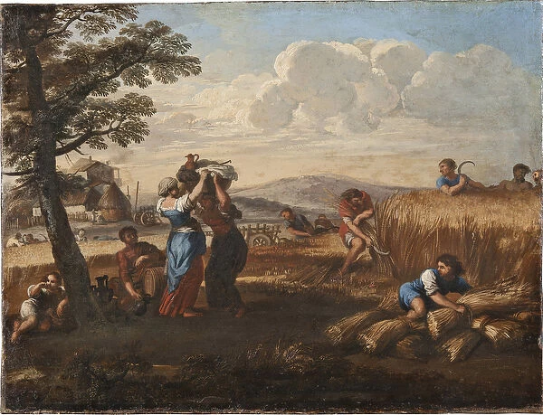 Paysage avec scene de moisson - Landscape with Harvesting, by Cortona
