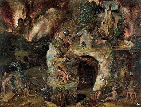 'Paysage des enfers'(Inferno Landscape) Peinture de l