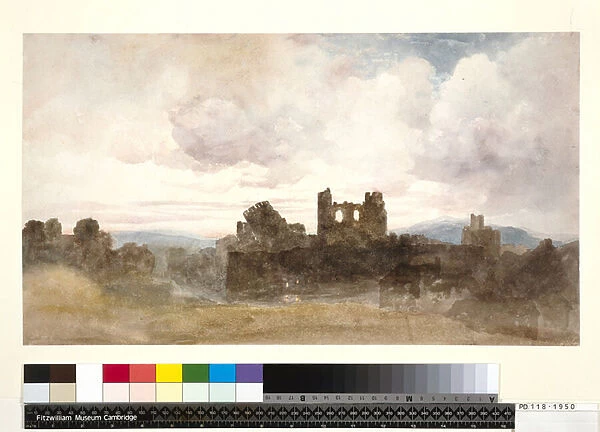 PD. 118-1950 Caerphilly Castle (w  /  c & pencil on paper)