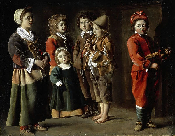 Peasant Children, c. 1630-40 (oil on copper)
