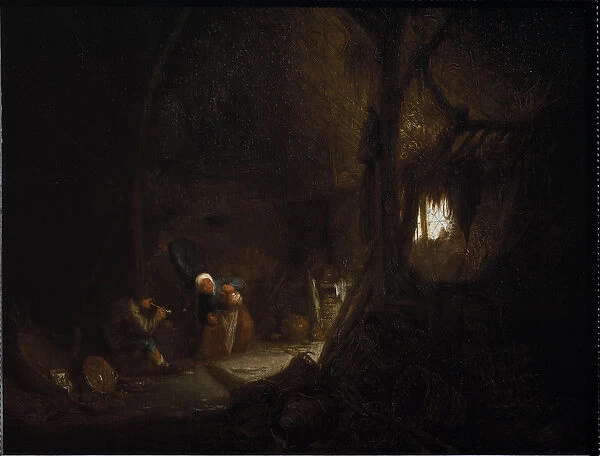 Peasant Family in a Barn (oil on canvas, 1647)