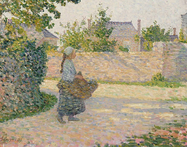 Peasant Girl Returning to the Village, 1893 (oil on canvas)