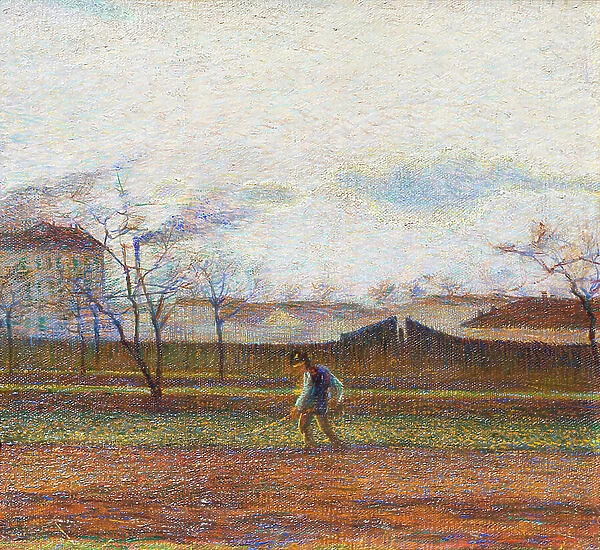 Peasant working, 1908-1910 (oil on canvas)