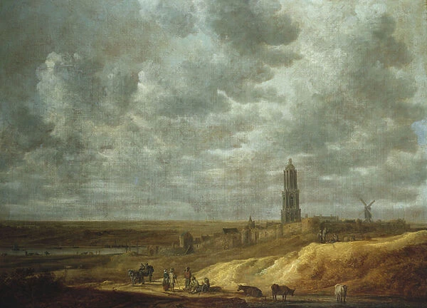 Peasants Feasting and Dancing near Drij Toren (oil on canvas)