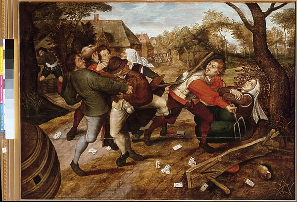 Peasants fighting (Painting, 1620)