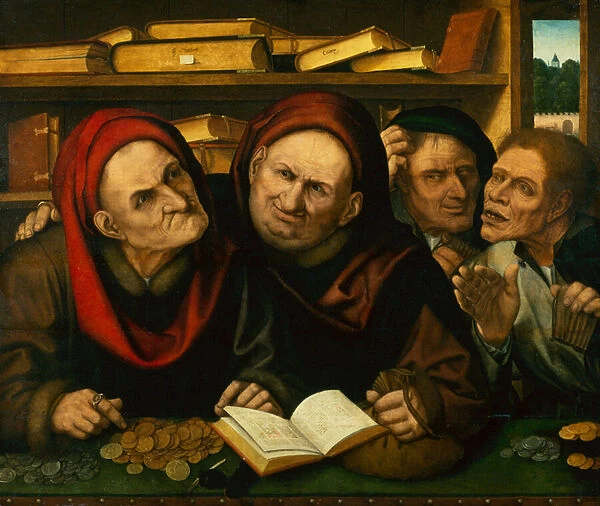Peasants in the Office of two Tax Collectors (oil on panel)