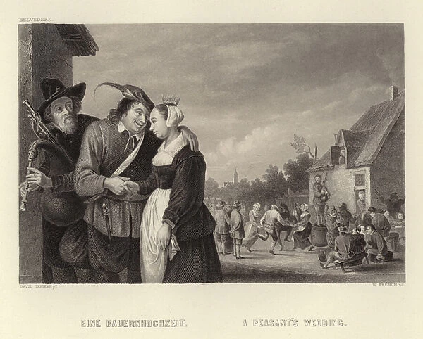 A Peasants Wedding (engraving)