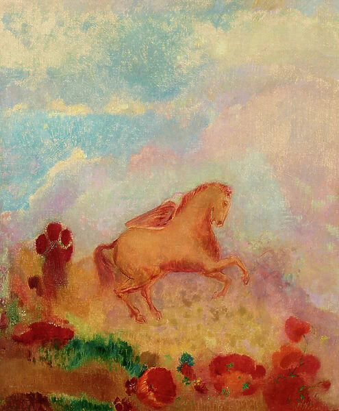 Pegasus, 19th-20th century (oil on canvas)