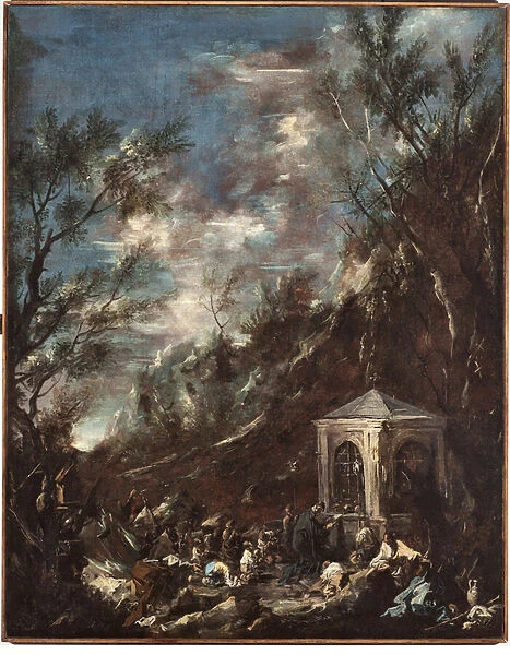 Pelerinage (Pilgrimage) Painting by Alessandro Magnasco dit il Lissandrino (1667-1749)