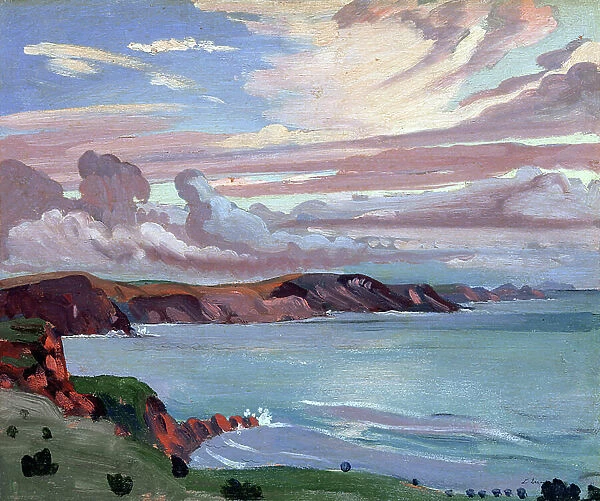 Pembroke Coast (oil on panel)